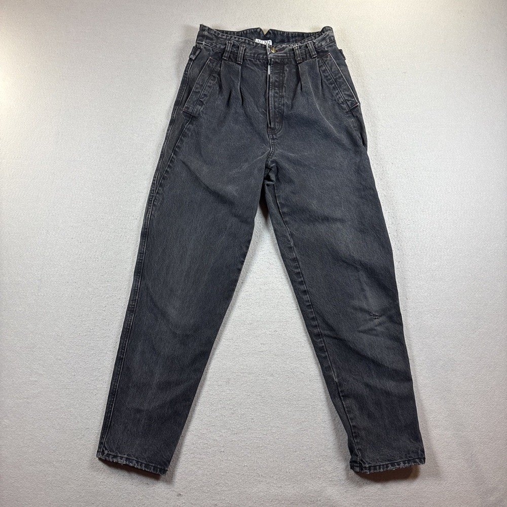 Nuovo Industriale Vintage Mom Jeans Size‎ 11 Black High Rise Taper 80's